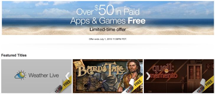 Fotografía - [Offre Alerte] Amazon est loin de donner 50 $ de jeux gratuits et Applications cette semaine, dont Monument Valley et Le Conte d'Bard